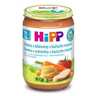 HIPP Menu bio zelenina a cestoviny s kuracím mäsom 12m+ 220 g