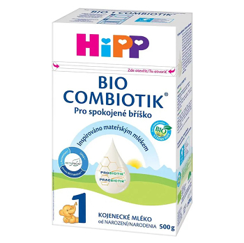 HIPP 1 Combiotik počiatočná dojčenská výživa BIO 500 g (Počiatočné mlieka pre deti) - BIO, Hypoalergénny
