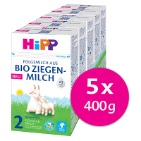 HIPP 2 Bio kozie mlieko od ukončeného 6. mesiaca 5 x 400 g