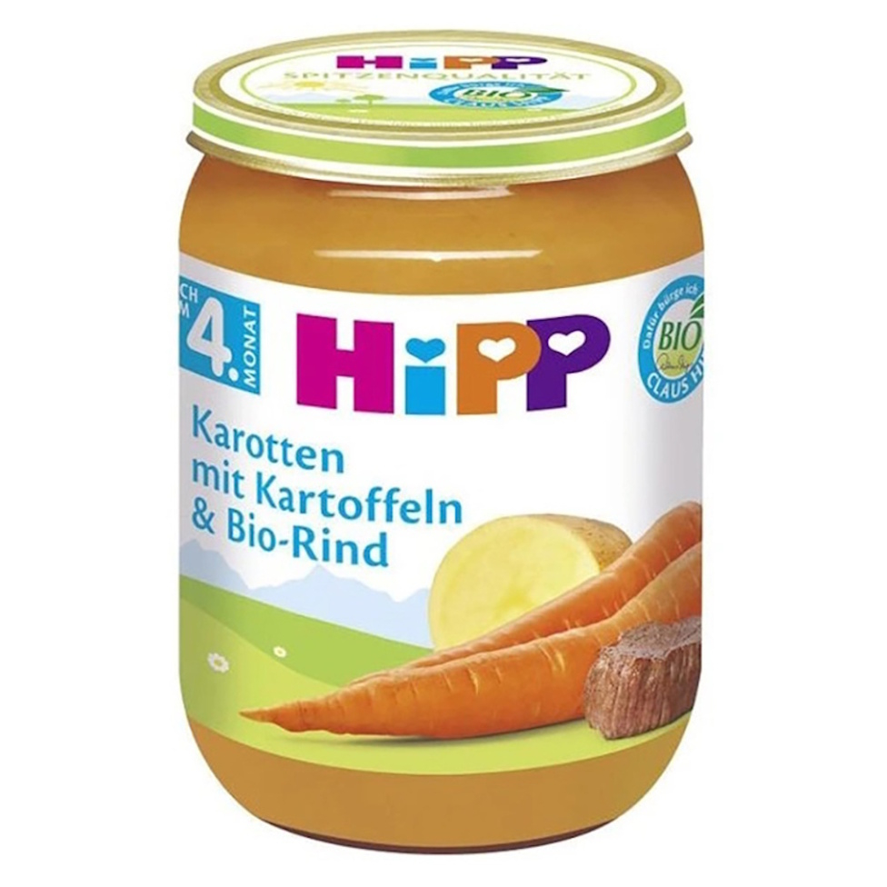 HIPP Bio Mrkva zemiaky a hovädzie mäso 5m+ 190 g kúpite na Mojalekaren.sk