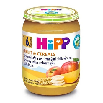 HiPP OVOCIE&CEREAL BIO Ovocná kaša s celozrnnými obilninami 190 g
