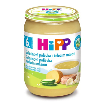 HIPP Polievka zeleninová s teľacím BIO 190 g (Polievky pre deti) - BIO