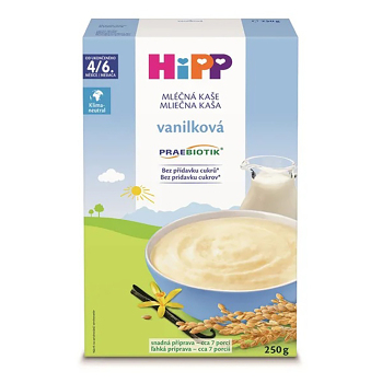 HIPP Praebiotik mléčná kaša prvá vanilková BIO 250 g (Mliečne kaše) - BIO