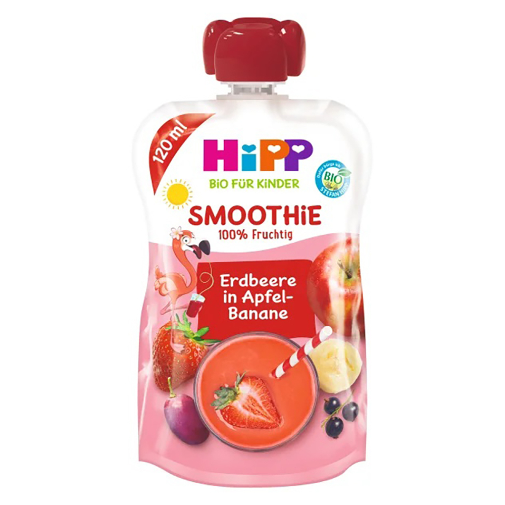 HIPP Smoothie jablko banán červené ovocie BIO 120 ml