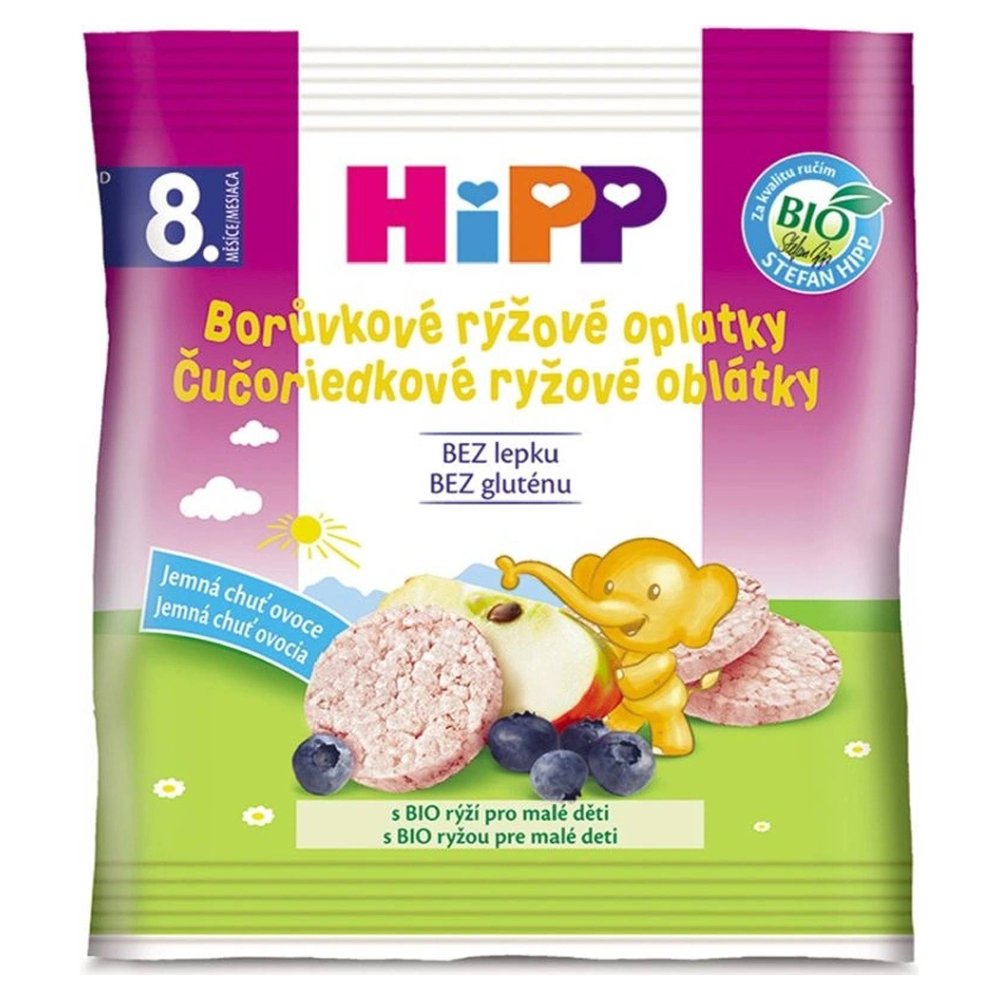 Hipp BIO čučoriedkové ryžové oblátky ryžové oblátky čučoriedka 30 g kúpite na Mojalekaren.sk