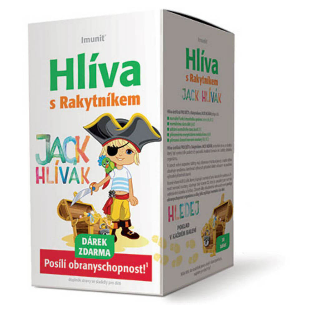 IMUNIT JACK HLÍVÁK cmúľacie tablety s rakytníkom tablety na cmúľanie na podporu imunitného systému pre deti 30 tbl kúpite na Mojalekaren.sk
