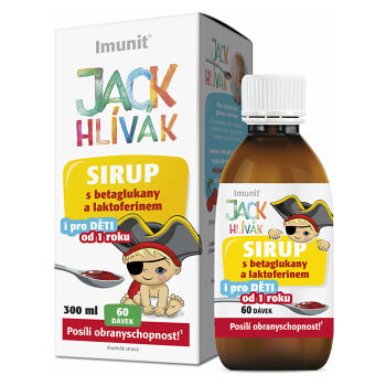 IMUNIT Hliva Jack Hlívák sirup glukány a laktoferín 300 ml