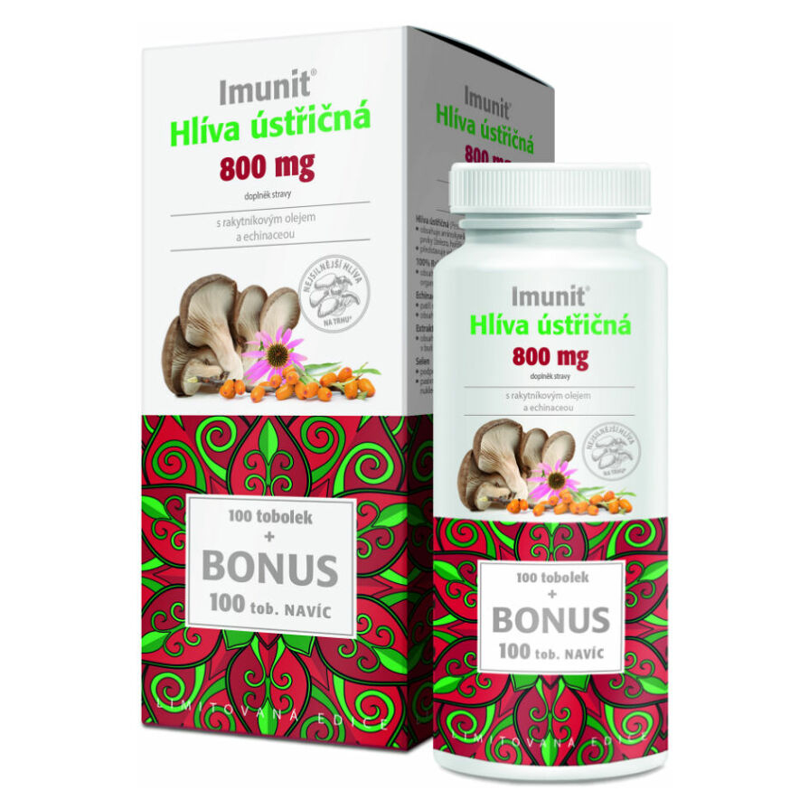 E-shop Hliva ustricová 800 mg s rakytníkom a echinaceou IMUNIT 100 + 100 tabliet