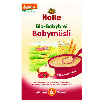 HOLLE Baby Bio kaša Detské müsli bezmliečna 250 g