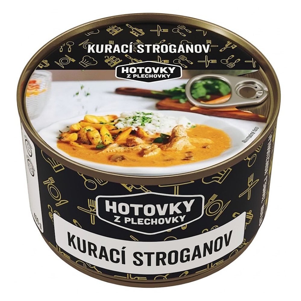 HOTOVKY Z PLECHOVKY Kurací stroganov 3 porcie
