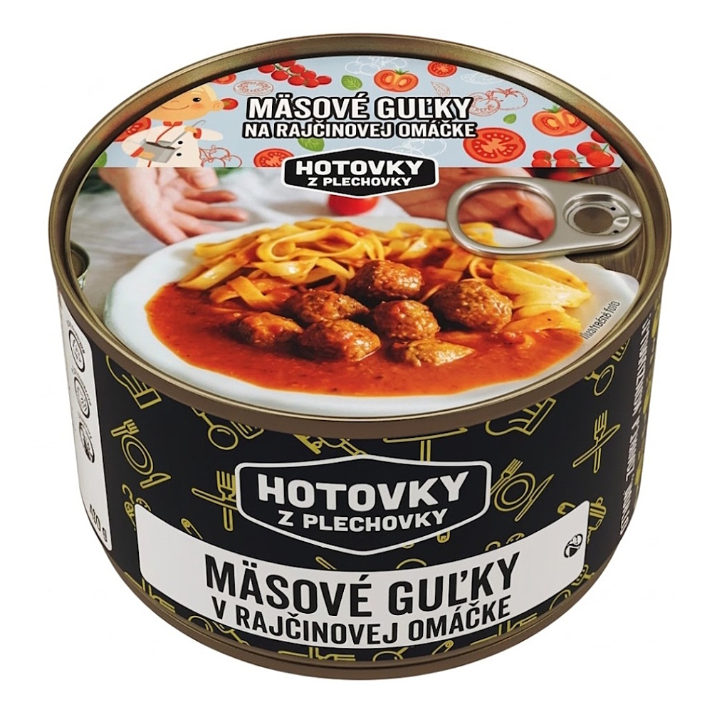 E-shop HOTOVKY Z PLECHOVKY Mäsové guľky v paradajkovej omáčke 3 porcie
