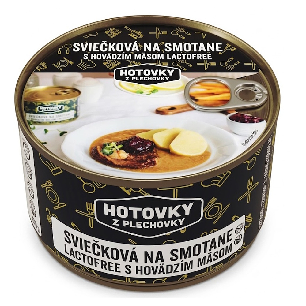E-shop HOTOVKY Z PLECHOVKY Sviečková na smotane lactofree 3 porcie
