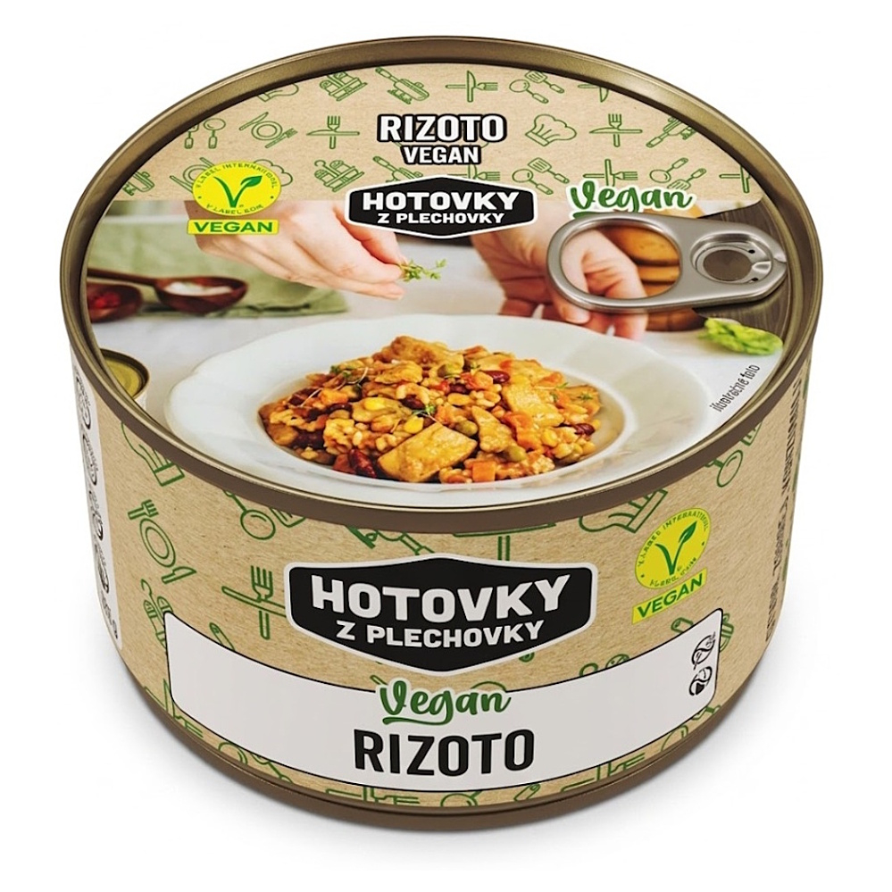 HOTOVKY Z PLECHOVKY Vegan rizoto 3 porcie