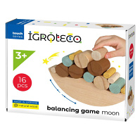 TEDDIES Hra balančné drevo v krabici 16 dielikov