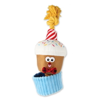 GIGWI Muffin vianočná hračka/maškrtník pre psov 1 ks