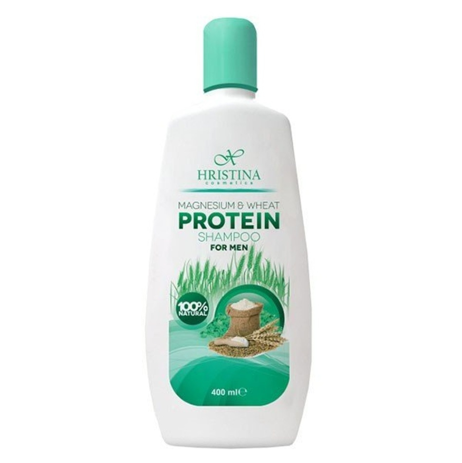 E-shop HRISTINA Prírodný šampón s horčíkom a pšeničným proteínom pre mužov 400 ml