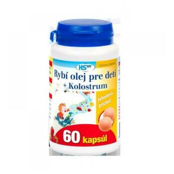 HS Rybi olej pre deti + Kolostrum 60 kapsúl