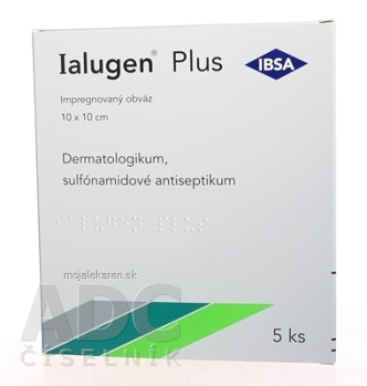 IALUGEN PLUS lig imp (10 x 10 cm) 1x5 ks (Lieky na predpis)