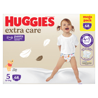 HUGGIES Detské plienky Extra Care Pants 5 BOX 12-17 kg 68 kusov