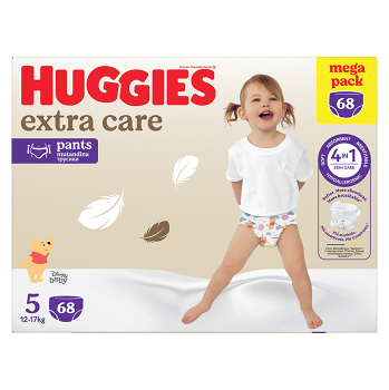 HUGGIES Detské plienky Extra Care Pants 5 BOX 12-17 kg 68 kusov