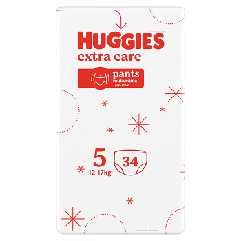 HUGGIES Detské plienky Extra Care Pants 5 BOX 12-17 kg 68 kusov