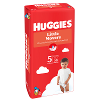 HUGGIES Detské plienky Little Movers 5 veľkosť 11-25 kg 58 kusov