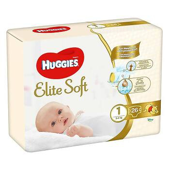 HUGGIES Elite Soft 1 3 až 5 kg 26 ks