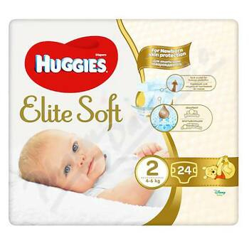 HUGGIES Elite Soft 2 4 až 6 kg 24 ks