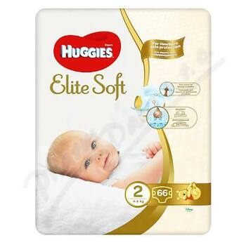 HUGGIES Elite Soft 2 4 až 6 kg 66 ks