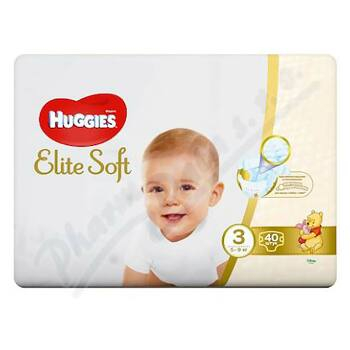 HUGGIES Elite Soft 3 5 až 9 kg 40 ks
