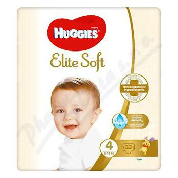 HUGGIES Elite Soft 4 8 až 14 kg 33 ks