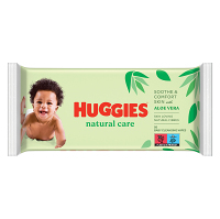 HUGGIES Natural Care Single detské vlhčené obrúsky 56 kusov