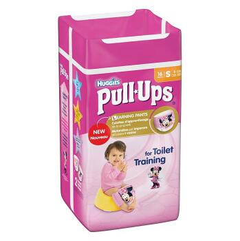 HUGGIES PULL UPS MEDIUM GIRLS 8-15 KG tréningové plienkové nohavičky 1x16 ks