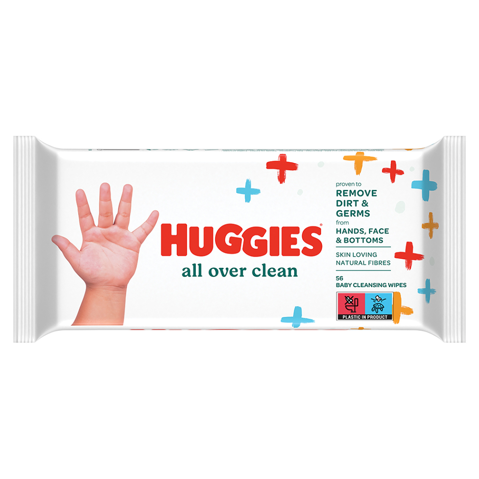 HUGGIES Single All Over Clean čistiace obrúsky 56 kusov