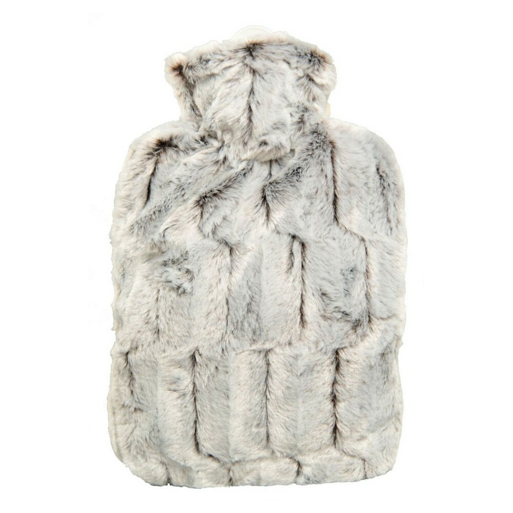 E-shop HUGO FROSCH Classic termofor s obalom z umelej kožušiny s podšívkou hnedostrieborný 1,8 l