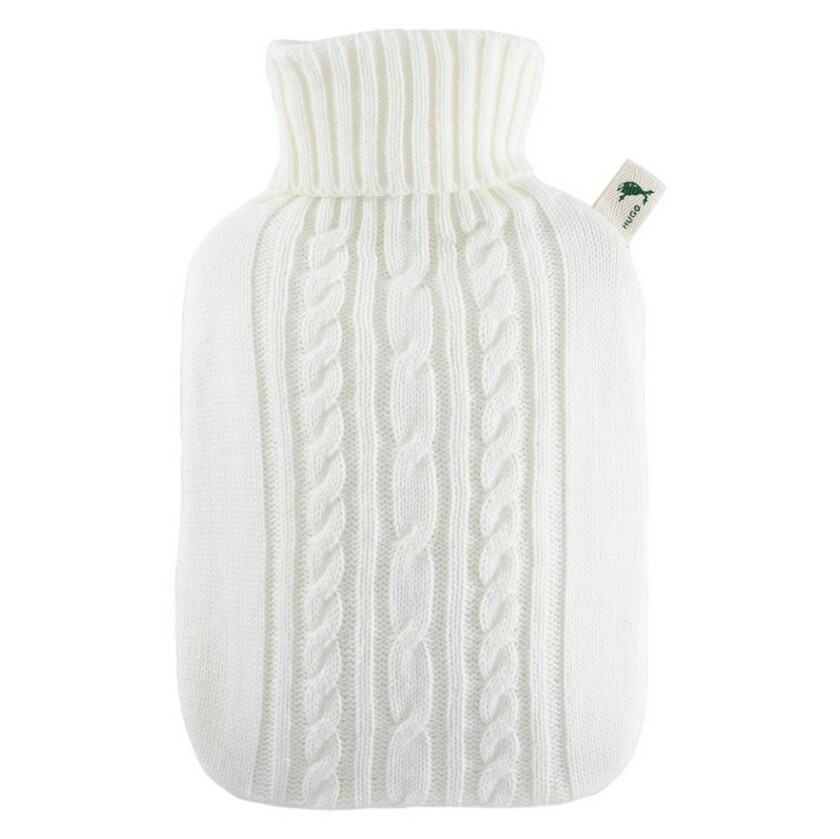 E-shop HUGO FROSCH Termofor s bielym pleteným obalom 1,8 l