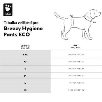 HURTTA Breezy Eco Háracie nohavičky černicové 1 kus, Veľkosť: XXS (Absorpčné podložky a plienky pre psy) - obrázok 2/3