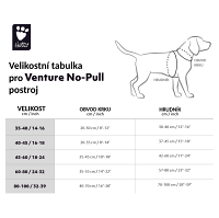 HURTTA Venture No-Pull postroj pre psov sivý 1 ks, Veľkosť postroja: 35-40