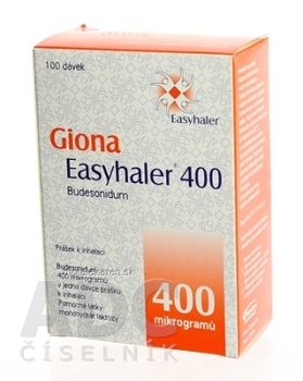 GIONA EASYHALER 400 plv inh (inhal.plast.) 1x100 dávok (Lieky na predpis)
