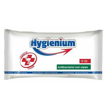 HYGIENIUM Antibakteriálne vlhčené obrúsky 15 ks