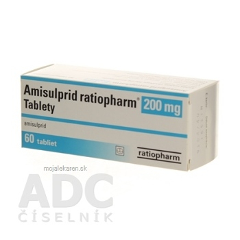 Amisulprid ratiopharm 200 mg tbl 1x60 ks (Lieky na predpis)