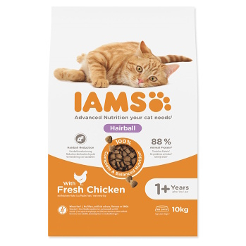 IAMS Cat Adult/Senior Hairball Chicken granule pre mačky 1 kus, Hmotnosť balenia (g): 2 kg (Granule pre mačky)