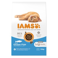 IAMS Cat Kitten Ocean Fish granule pre mačiatka 1 kus, Hmotnosť balenia (g): 10 kg