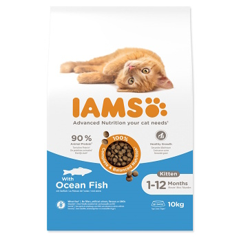 IAMS Cat Kitten Ocean Fish granule pre mačiatka 1 kus, Hmotnosť balenia (g): 10 kg (Granule pre mačky)