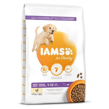 IAMS Dog Puppy Large Chicken granule pre psov 1 kus, Hmotnosť balenia (g): 12 kg