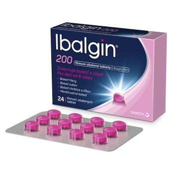 IBALGIN 200 mg x 24 tabliet (Lieky na bolesť hlavy) - obrázok 2/2