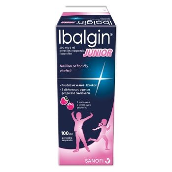 IBALGIN Junior 200 mg/5 ml suspenzia 100 ml