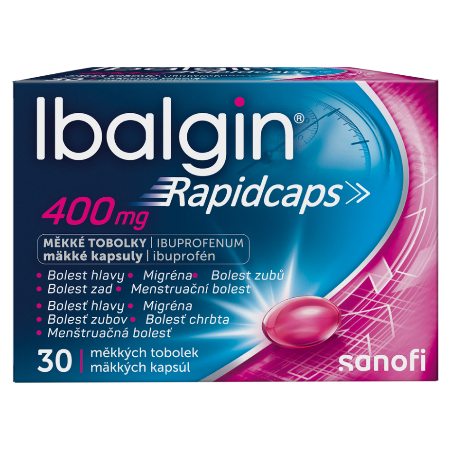 IBALGIN Rapidcaps 400 mg 30 kapsúl kúpite na Mojalekaren.sk