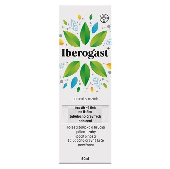 IBEROGAST perorálny roztok 50 ml (Lieky na pálenie záhy a prekyselenie)