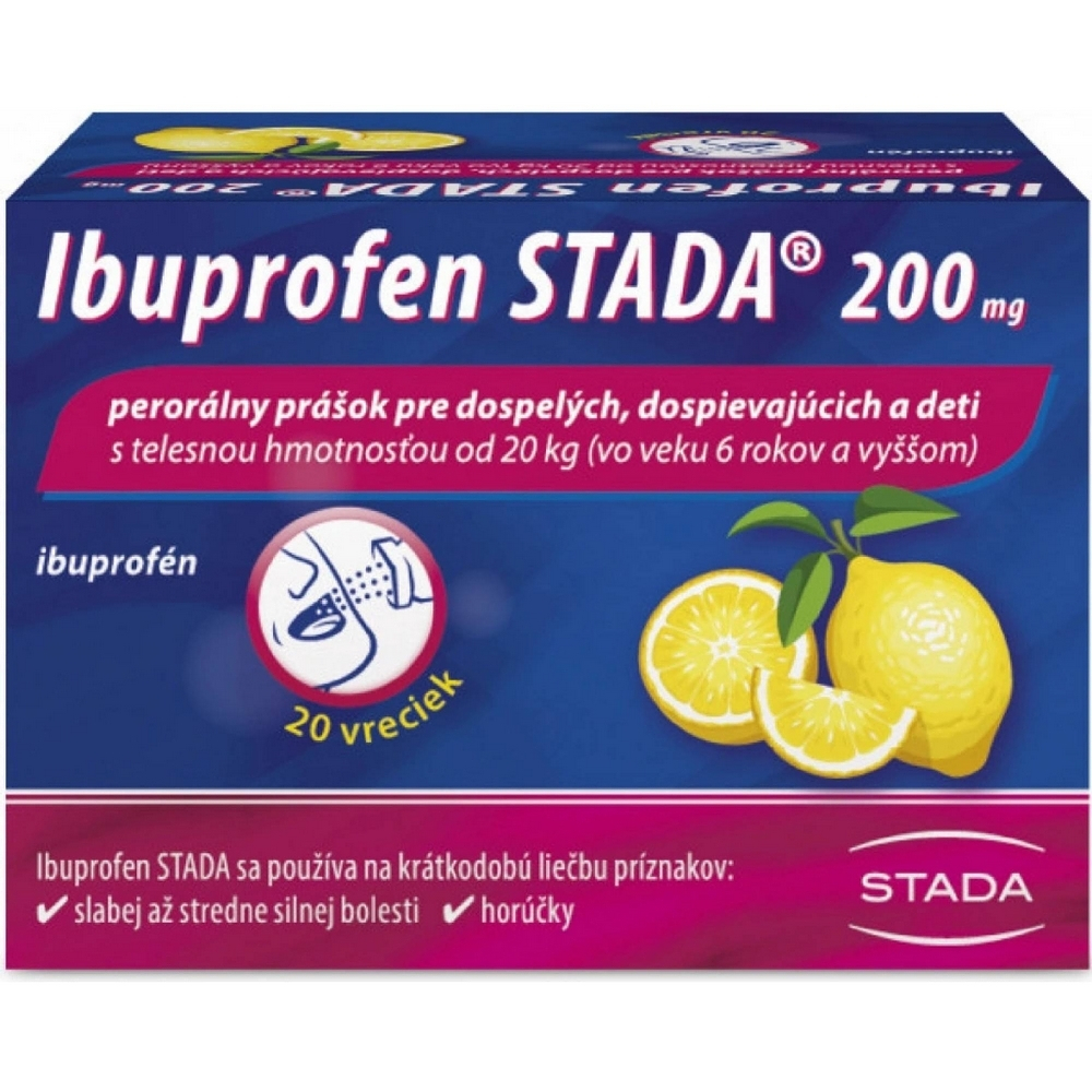 IBUPROFEN perorálny prášok 20 ks kúpite na Mojalekaren.sk